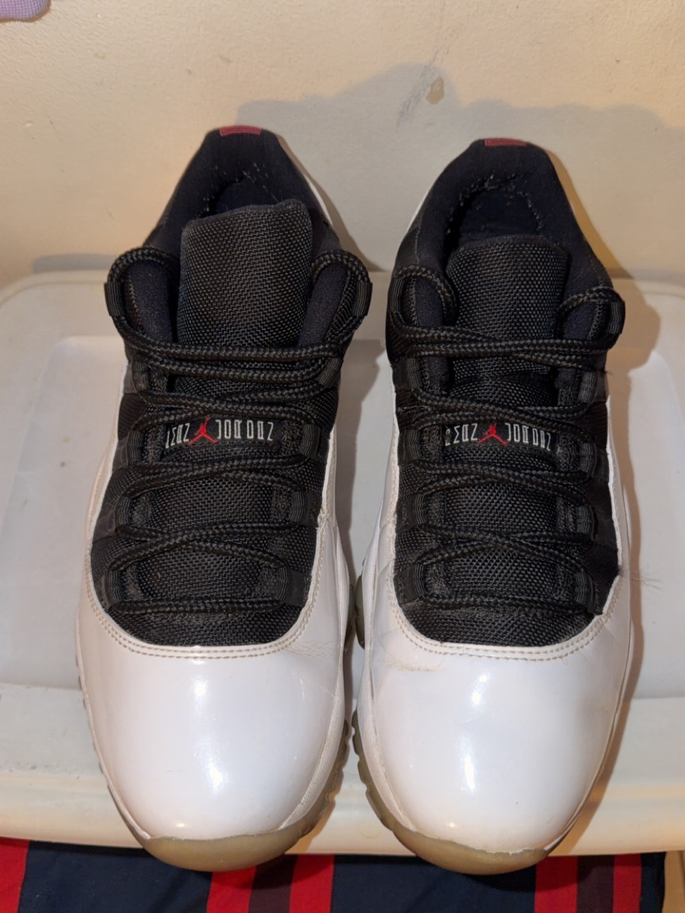 Size 9.5 - Air Jordan 11 Retro Low Tuxedo